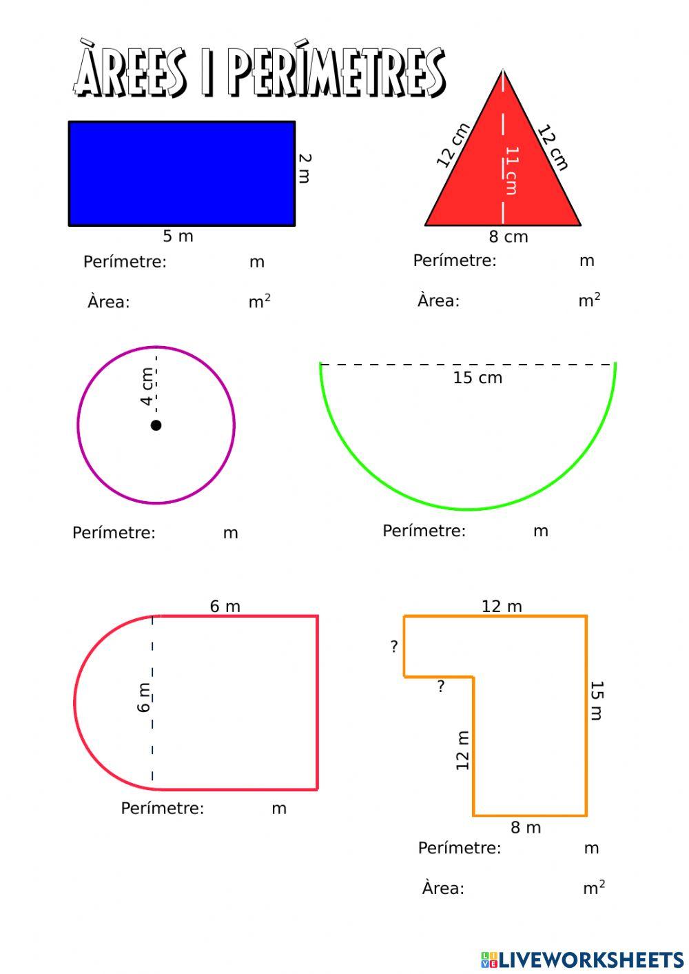 Àrees i perímetres