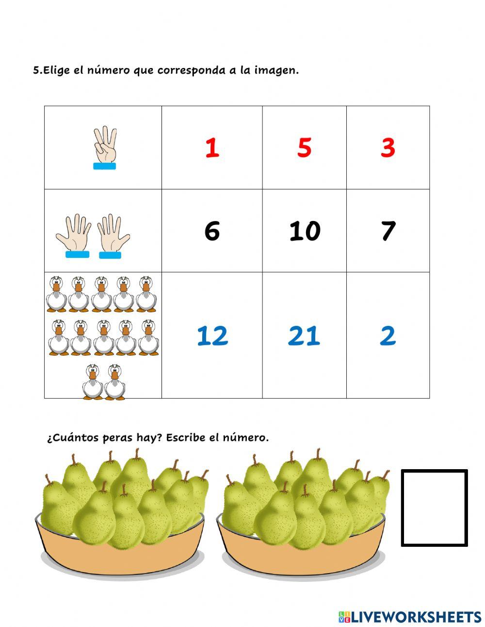 Números del 10 al 20