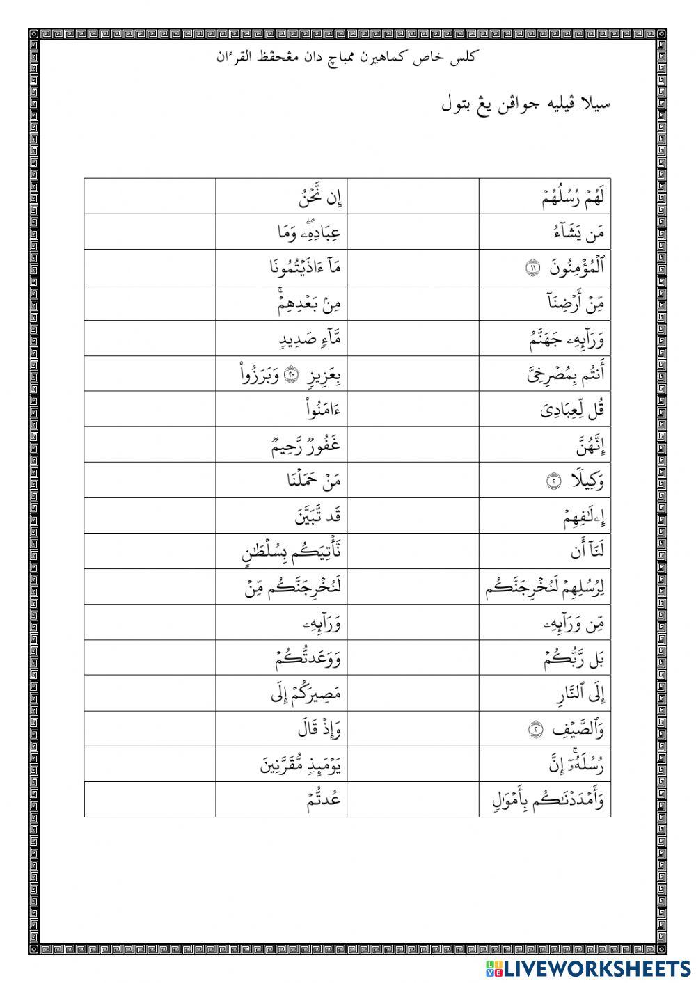 ULANGKAJI HUKUM TAJWID KKQ TING 1-3