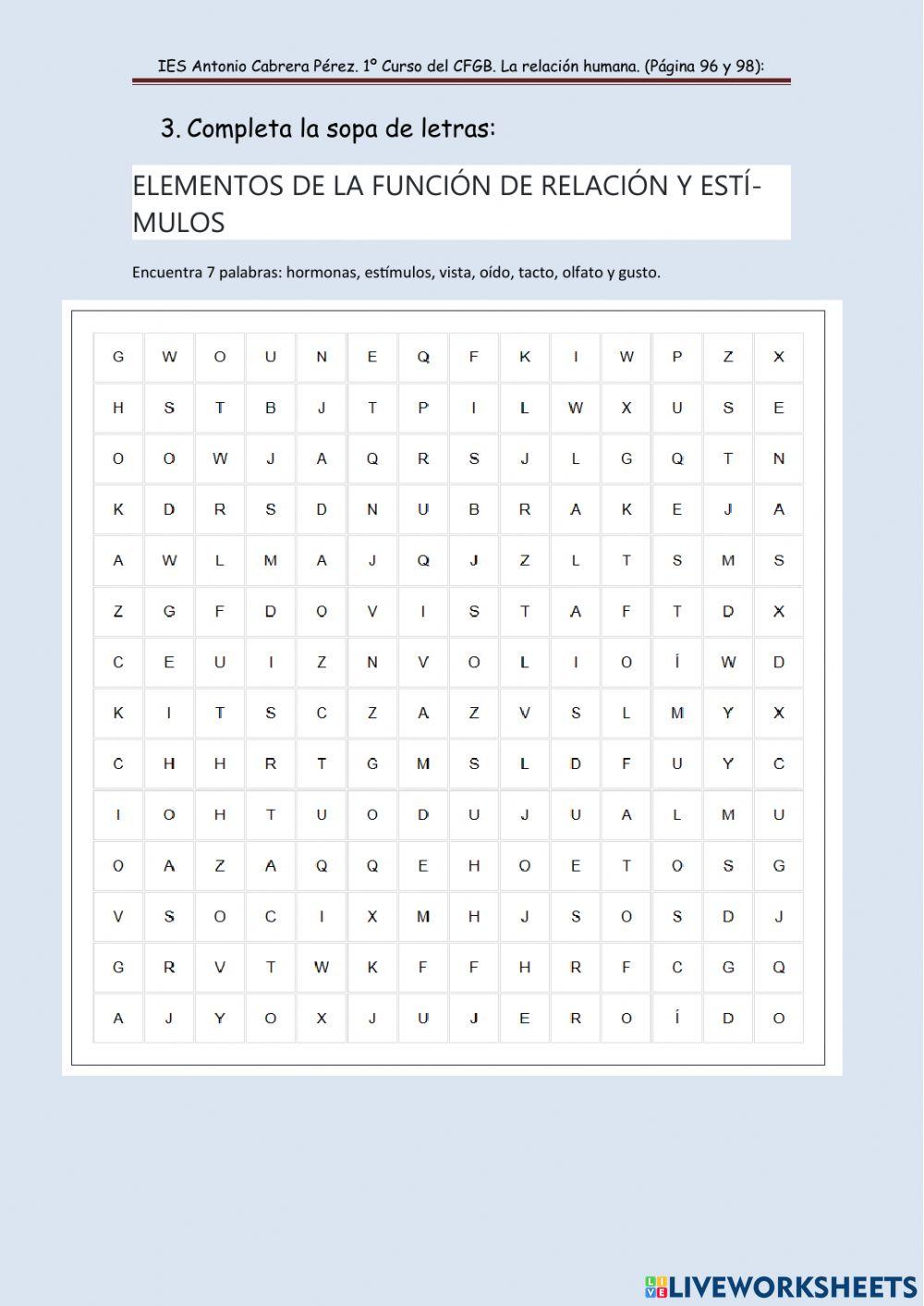 Función de relación.