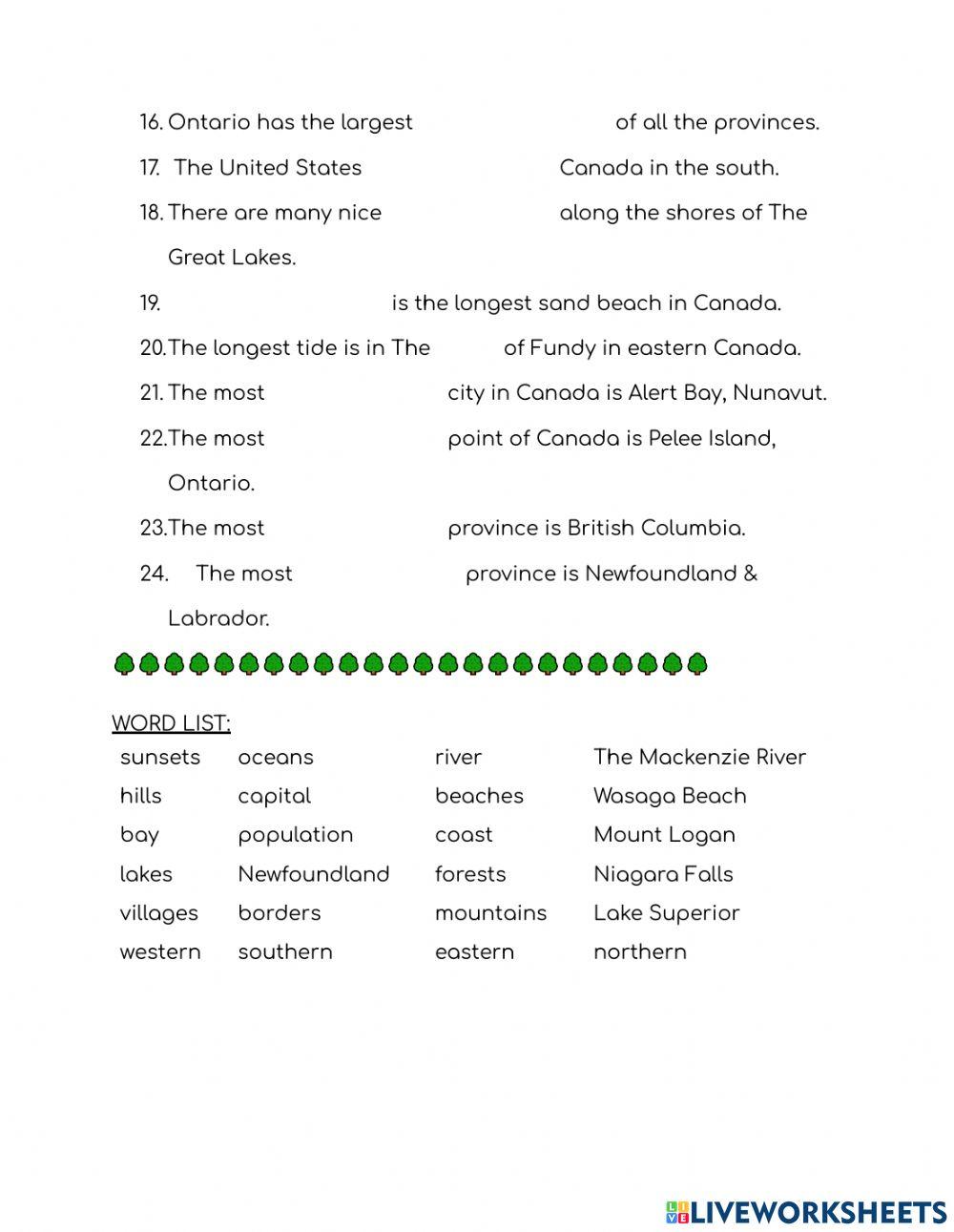 CLB 4: Canada Geography