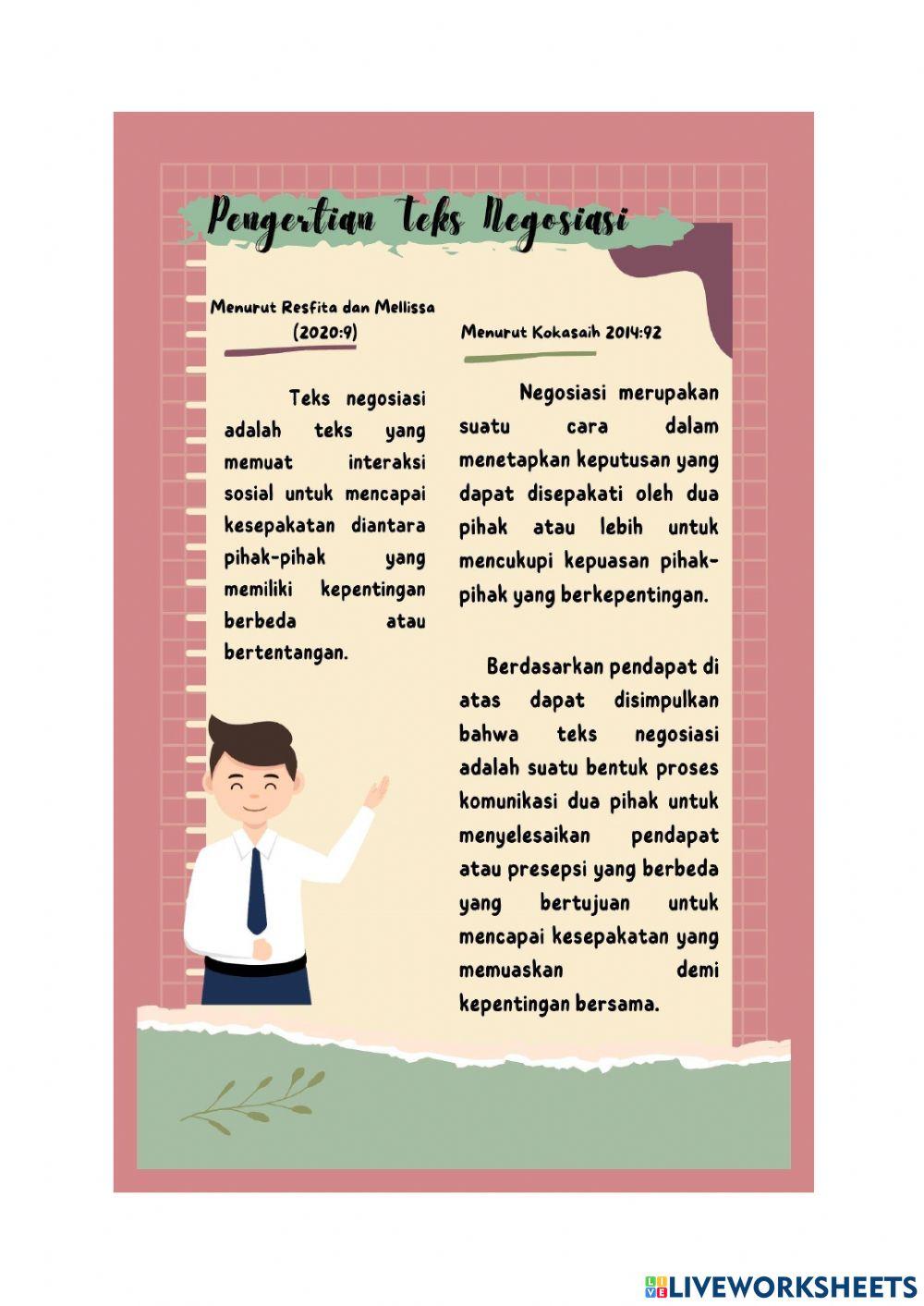 Menganalisis Teks Negosiasi