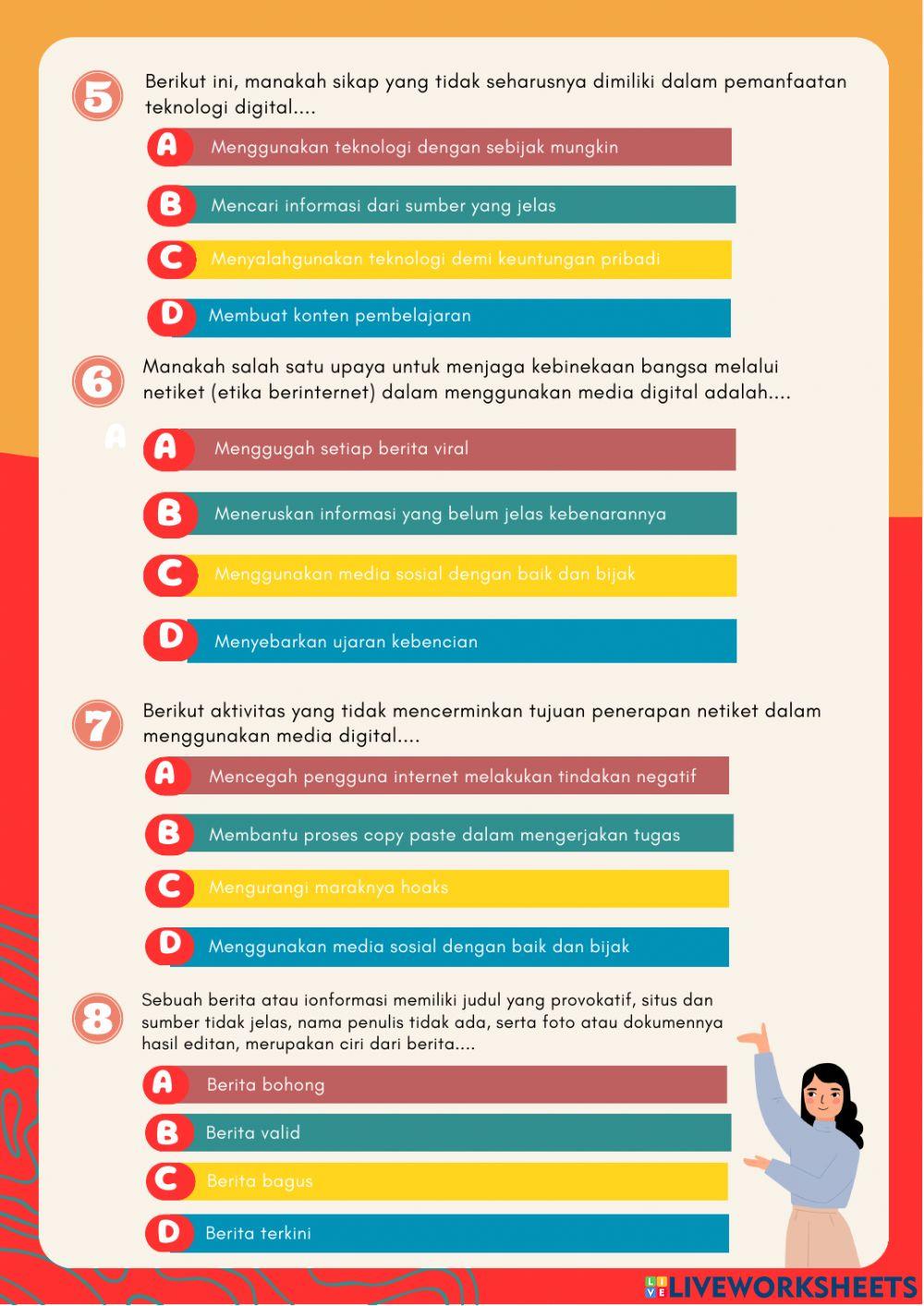 Evaluasi Materi BAB 6 Kelas 8