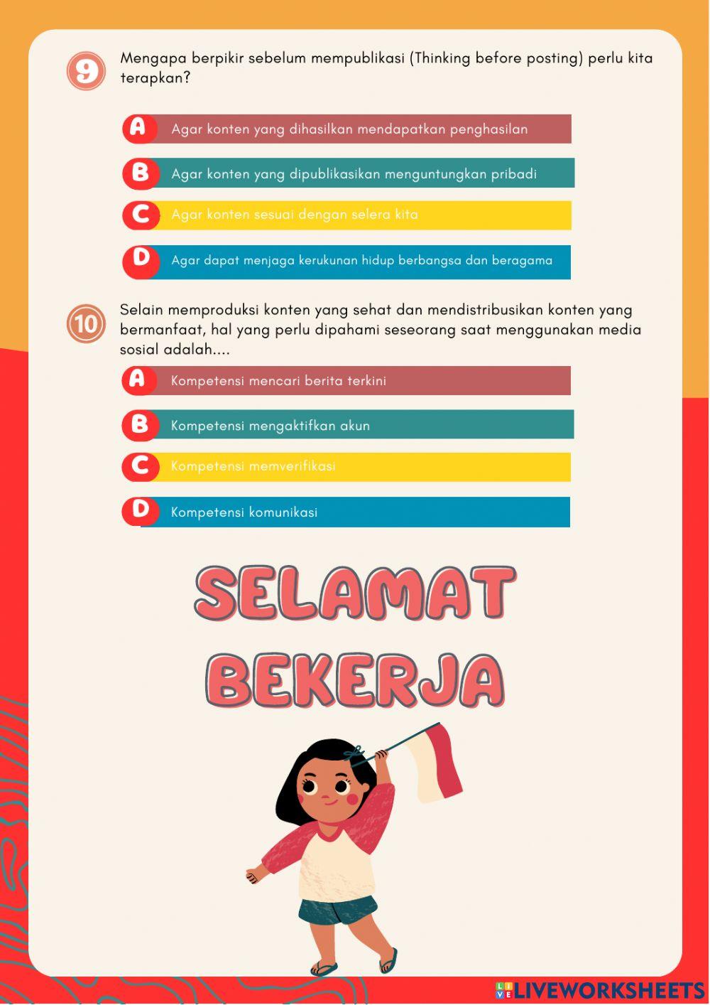Evaluasi Materi BAB 6 Kelas 8