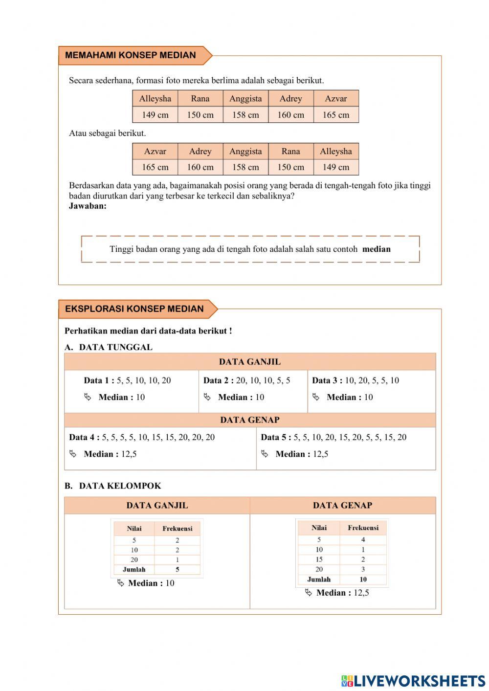 Ukuran Pemusatan Data