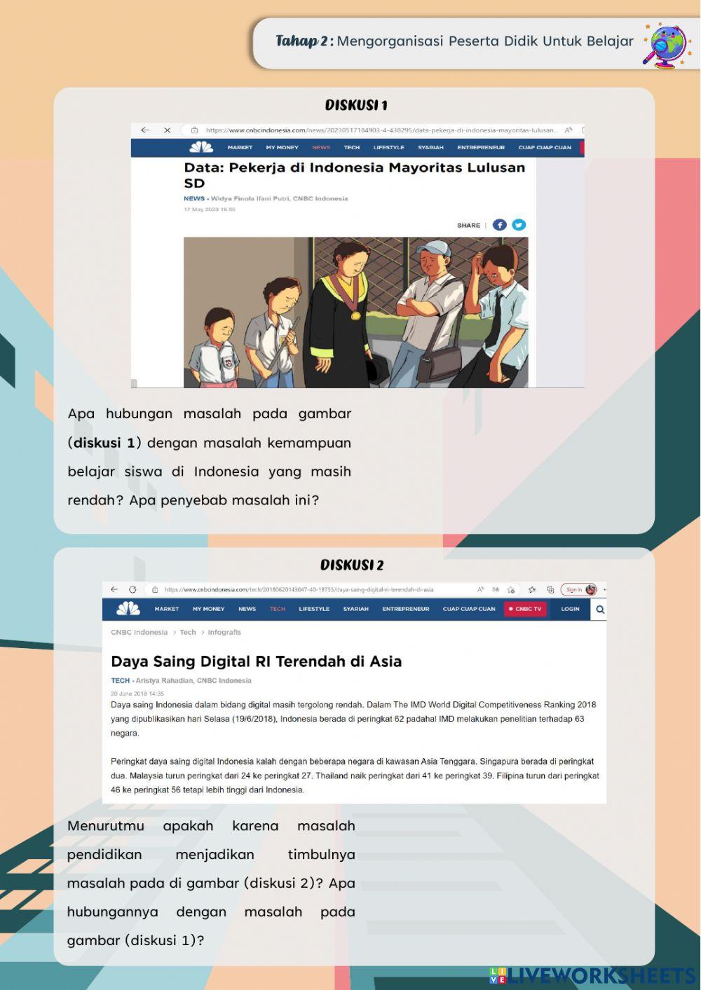 E-lkpd negara maju dan berkembang