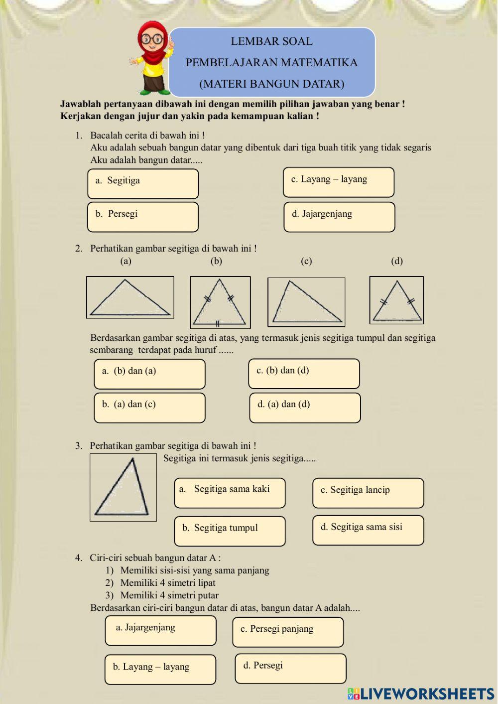 LKPD  Matematika Kelas IV SD-MI