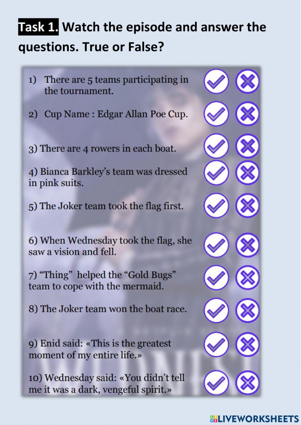 Wednesday episode 2 season 1