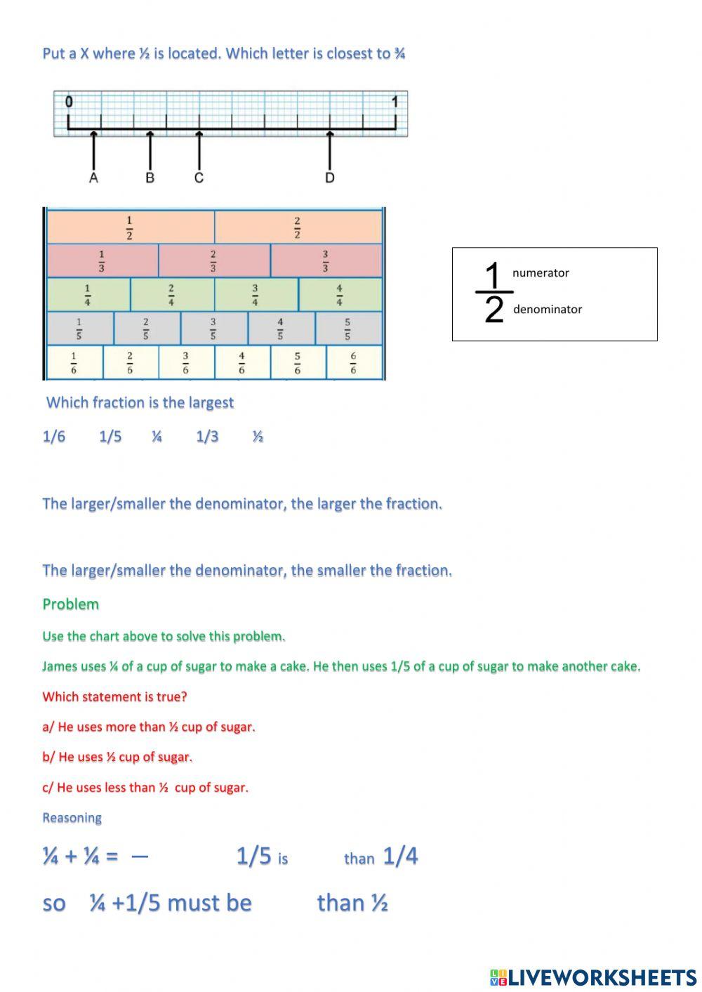 Fractions Revision Set 1