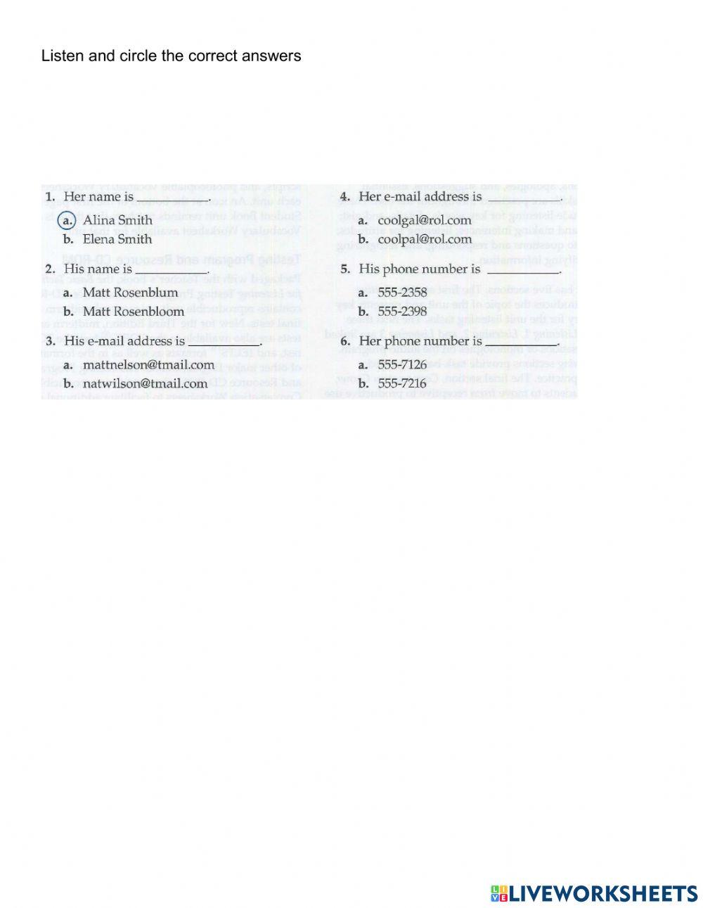 Extra practice lesson 1& 2