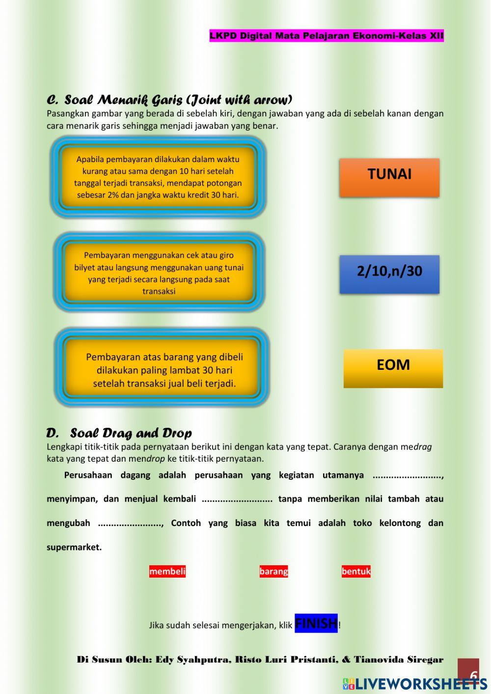 Lkpd 1. pengertian dan karakteristik perusahaan dagang