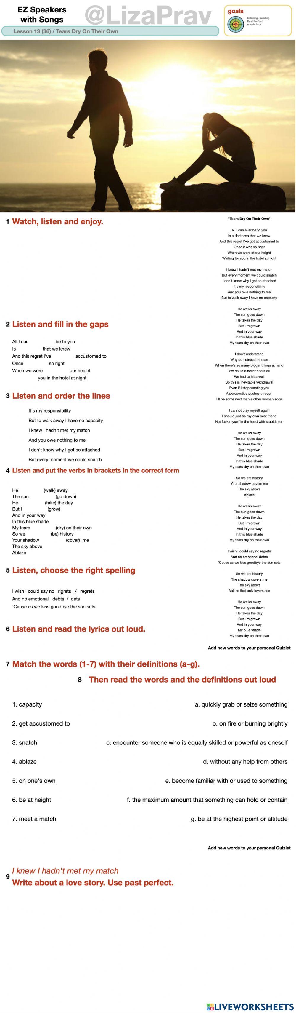 Tears Dry On Their Own