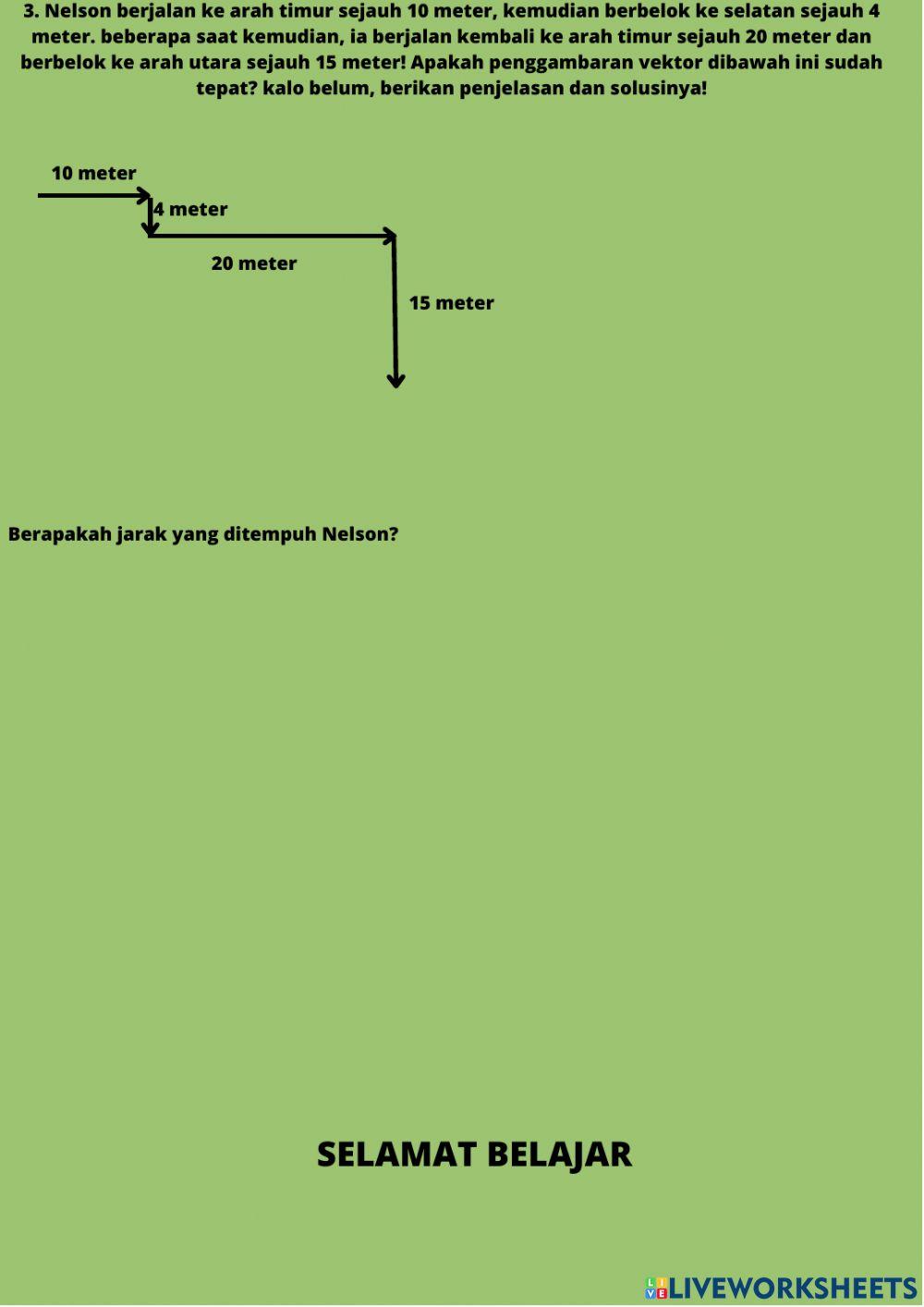 Penjumlahan dan Pengurangan Vektor Secara Grafis