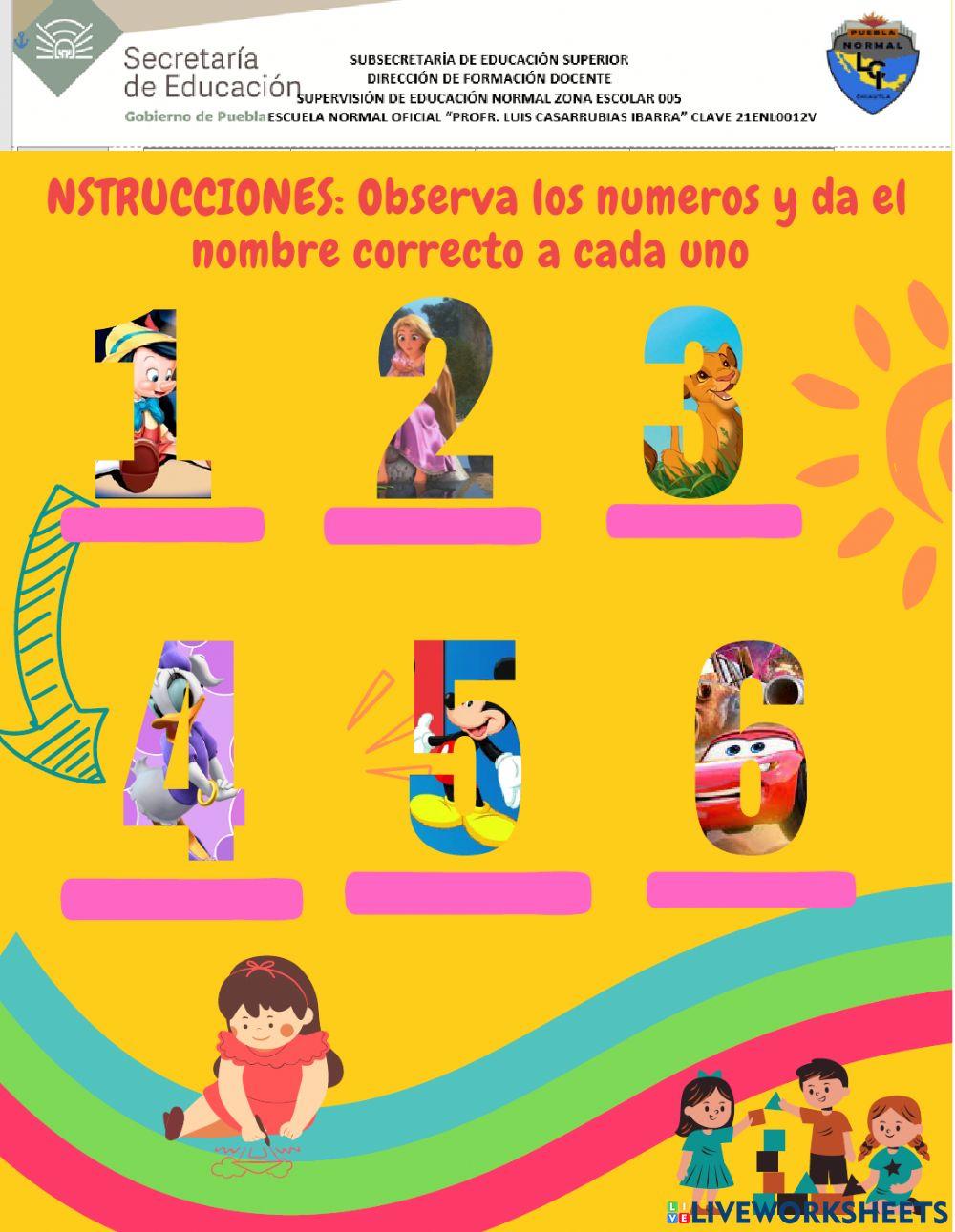 Nombre de los números