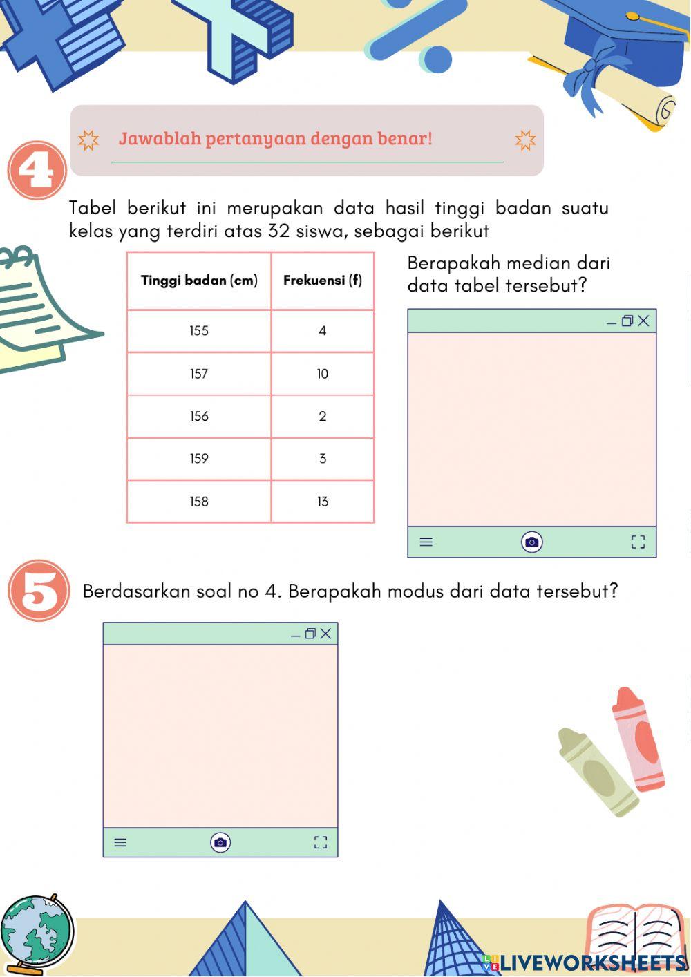 Soal 2 E-LKPD Statistika