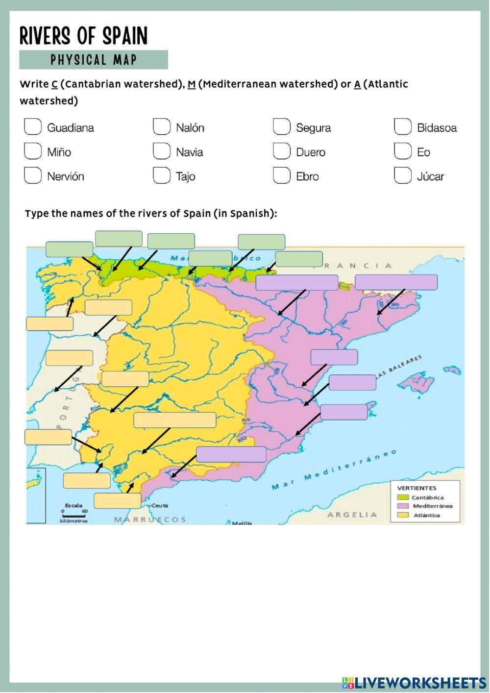 Geography of Spain and Europe