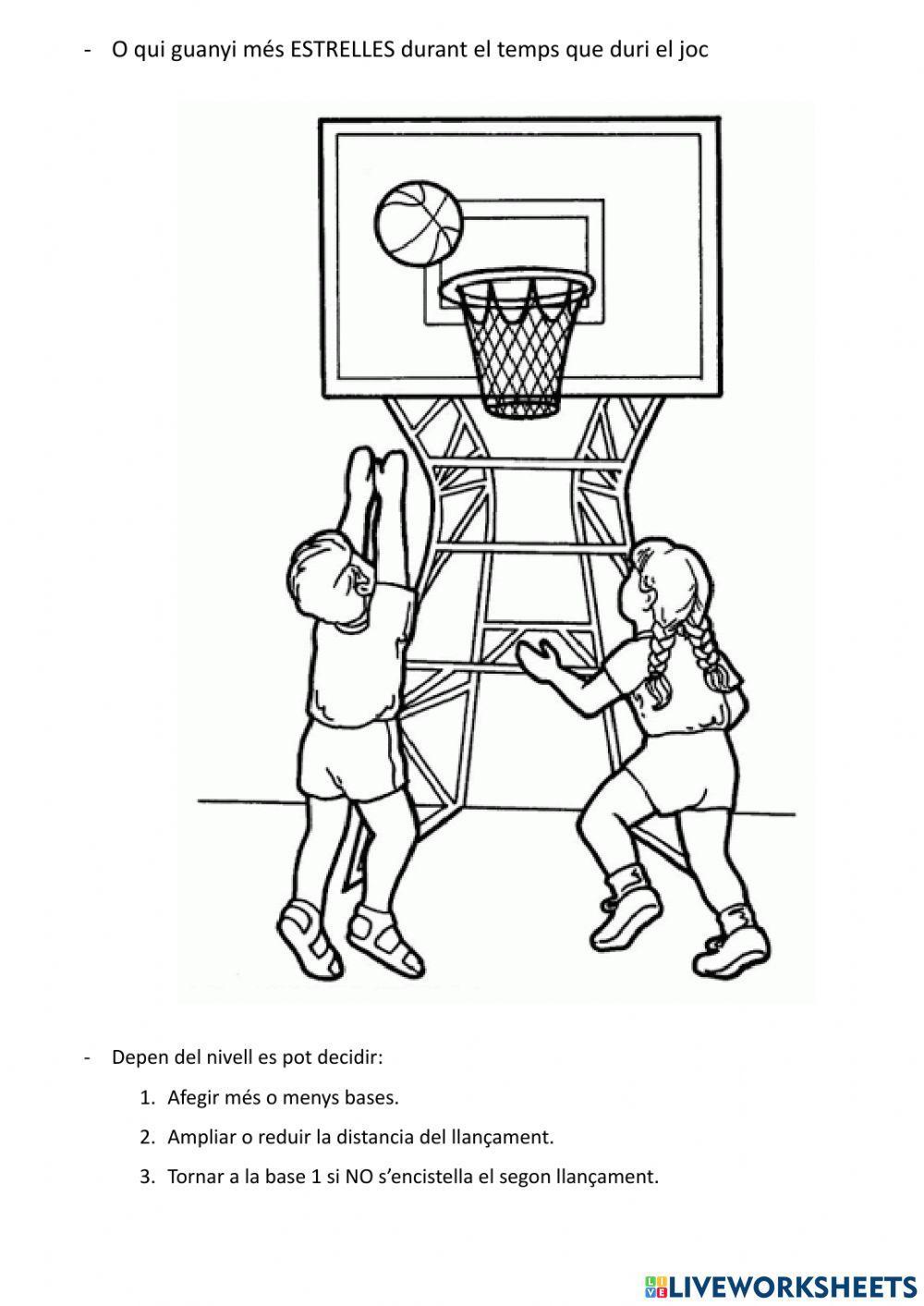 L'estrella - Joc de bàsquet