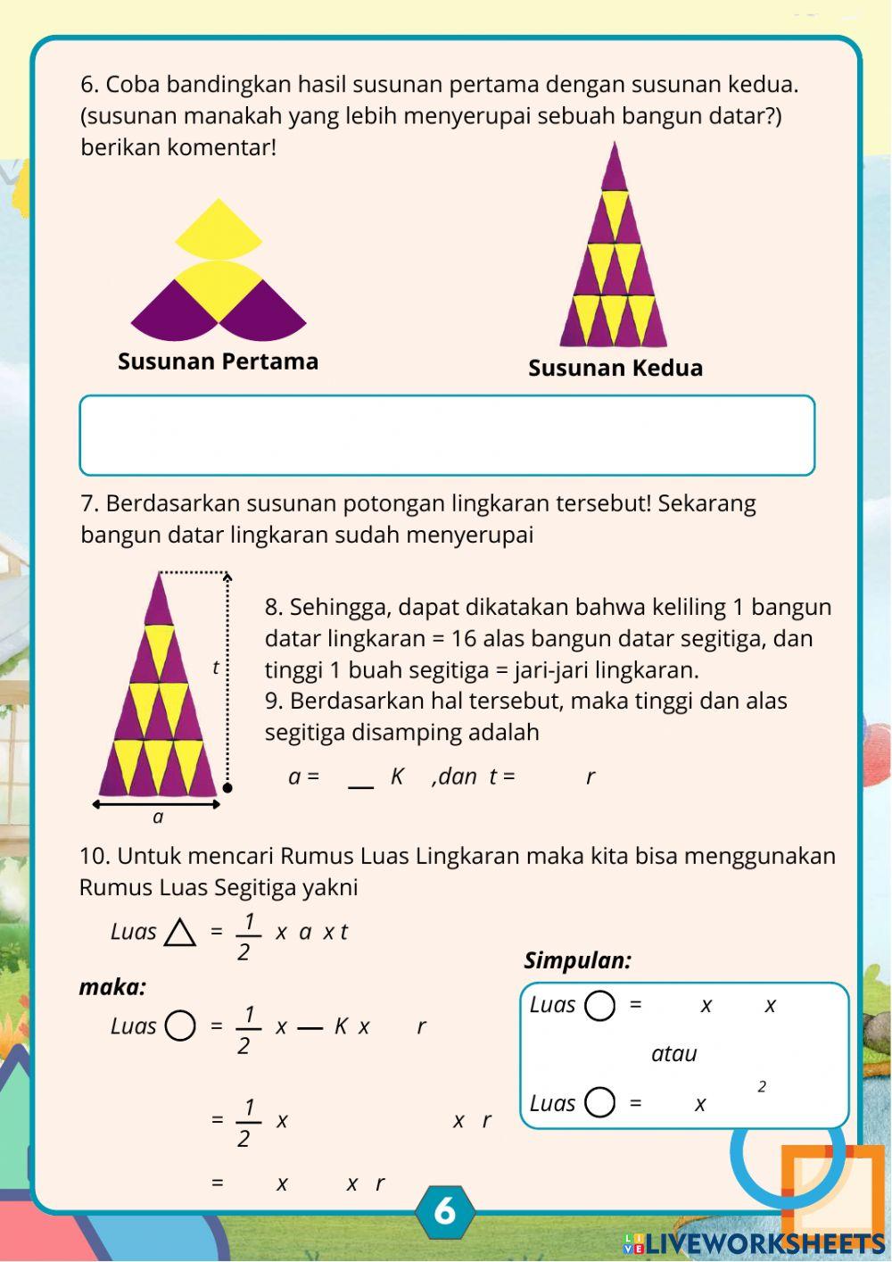 LKPD Luas dan Keliling Lingkaran