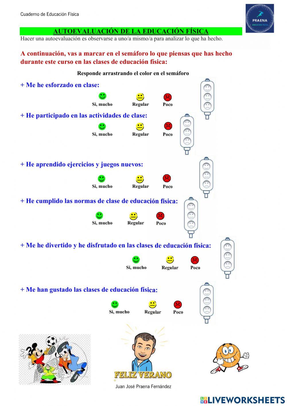 Autoevaluación final de curso