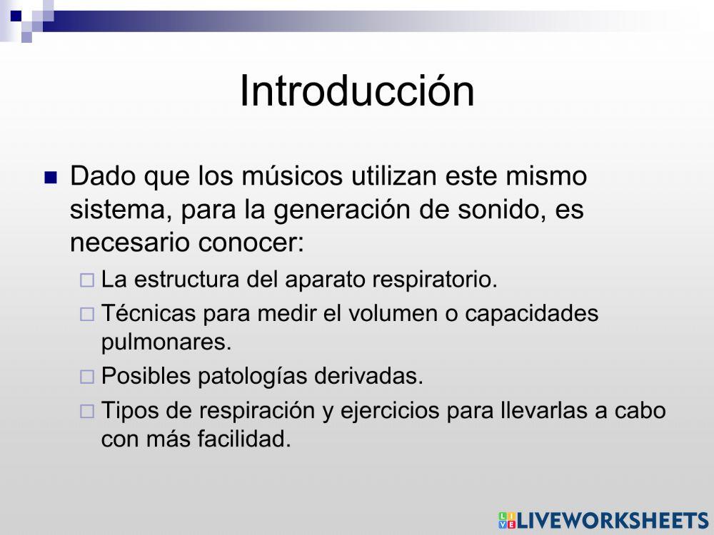 El aparato respiratorio