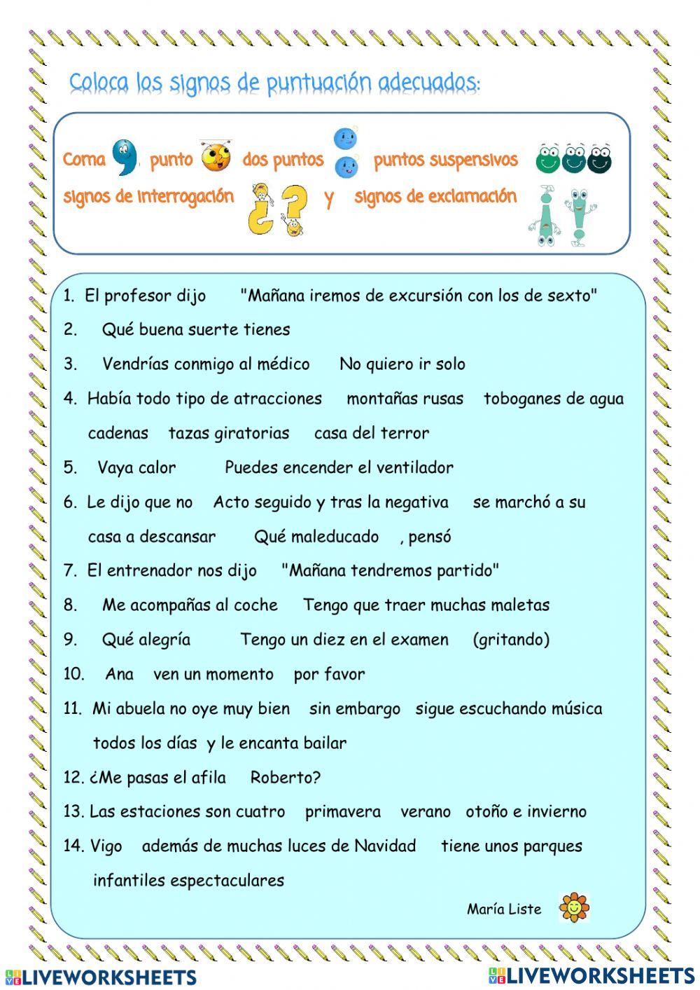 Signos de puntuacion
