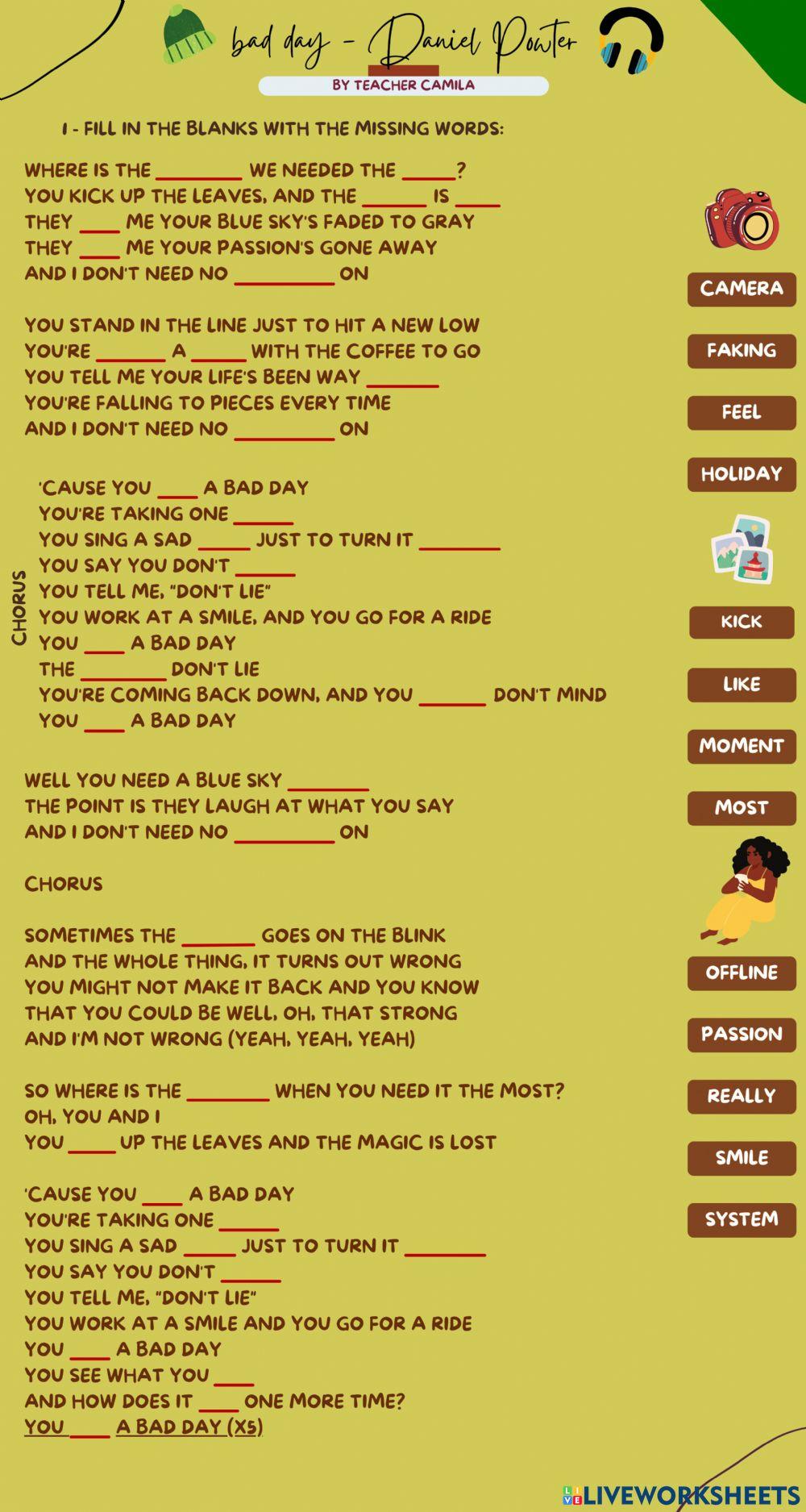 Bad Day - Daniel Powter