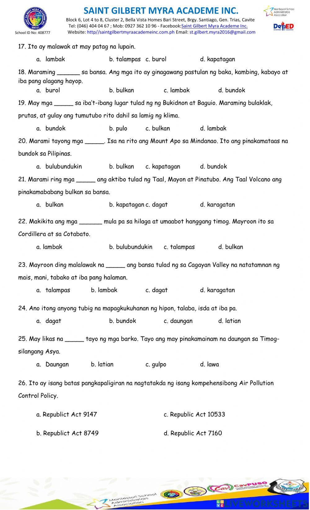 AP 4 (4th Quarter Exam)