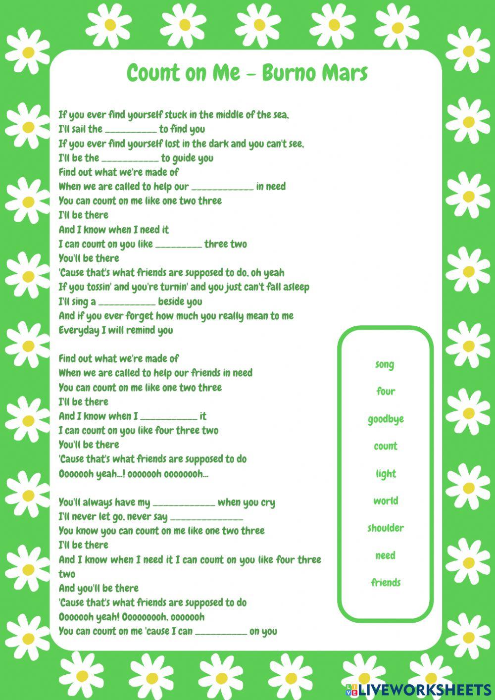 Count On Me Listening