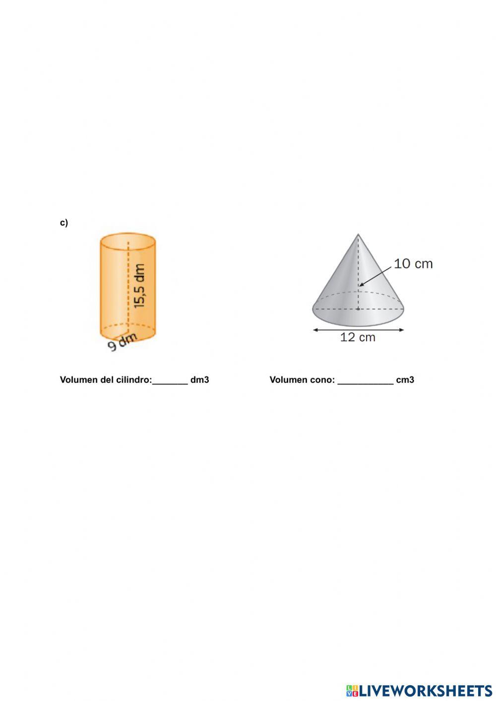 Volumen cuerpos geométricos