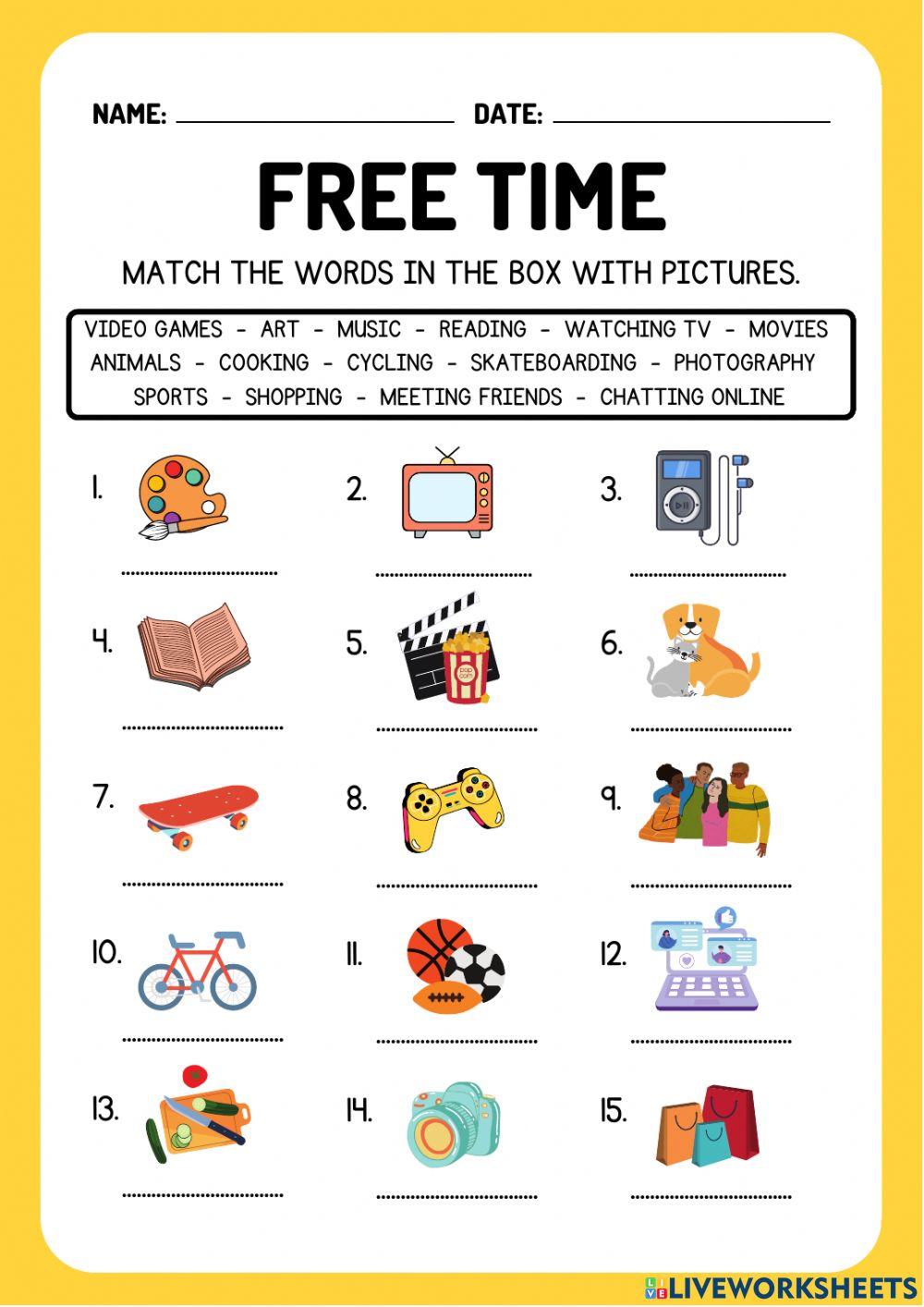 Hobbies and interesta