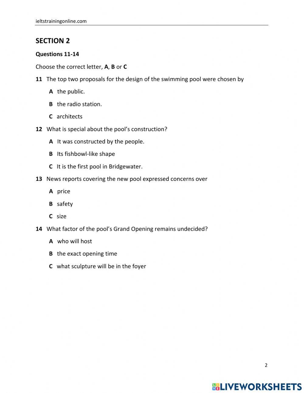 Ielts Listening Practice 11