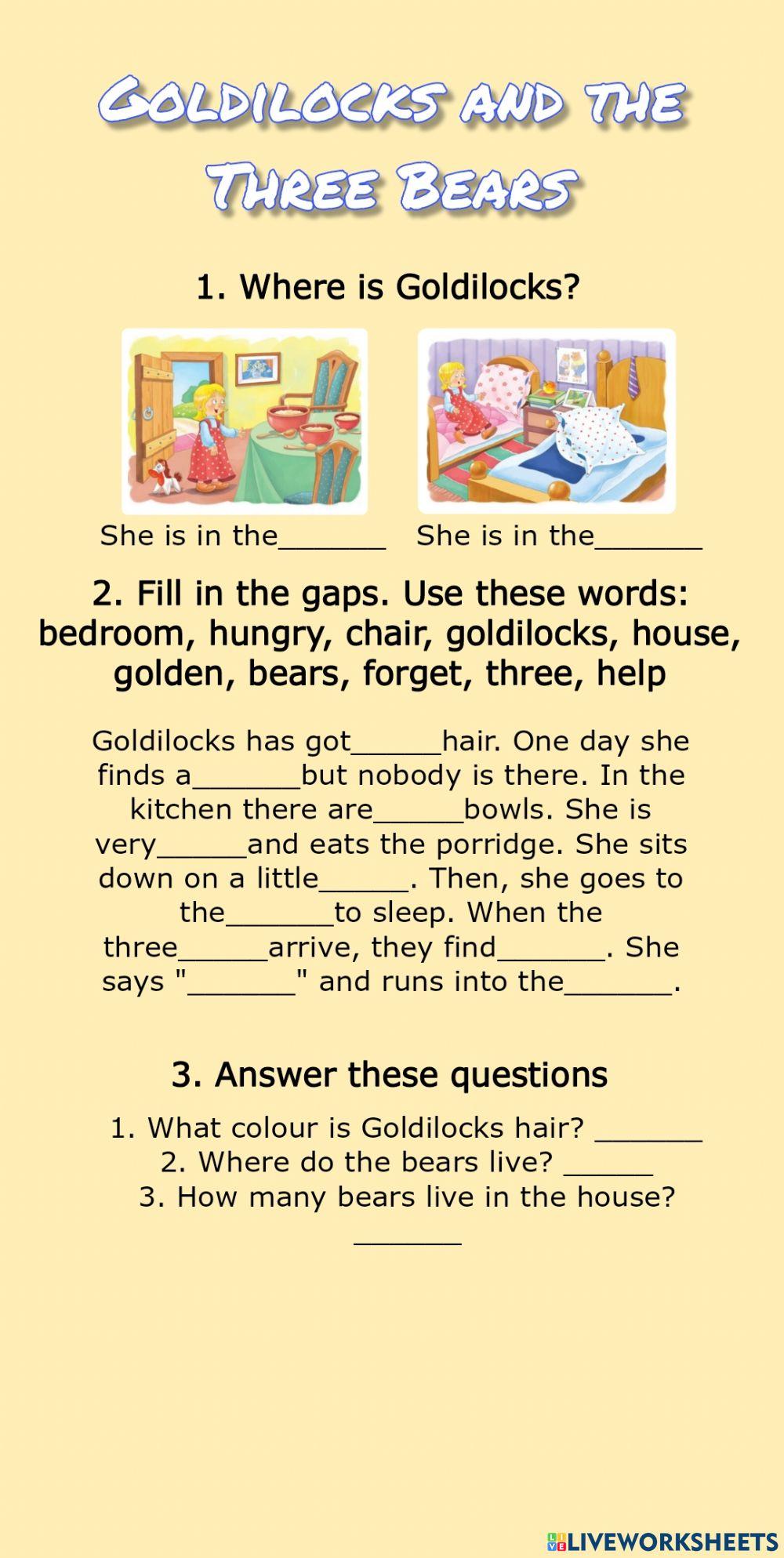 Goldilocks and the Three Bears