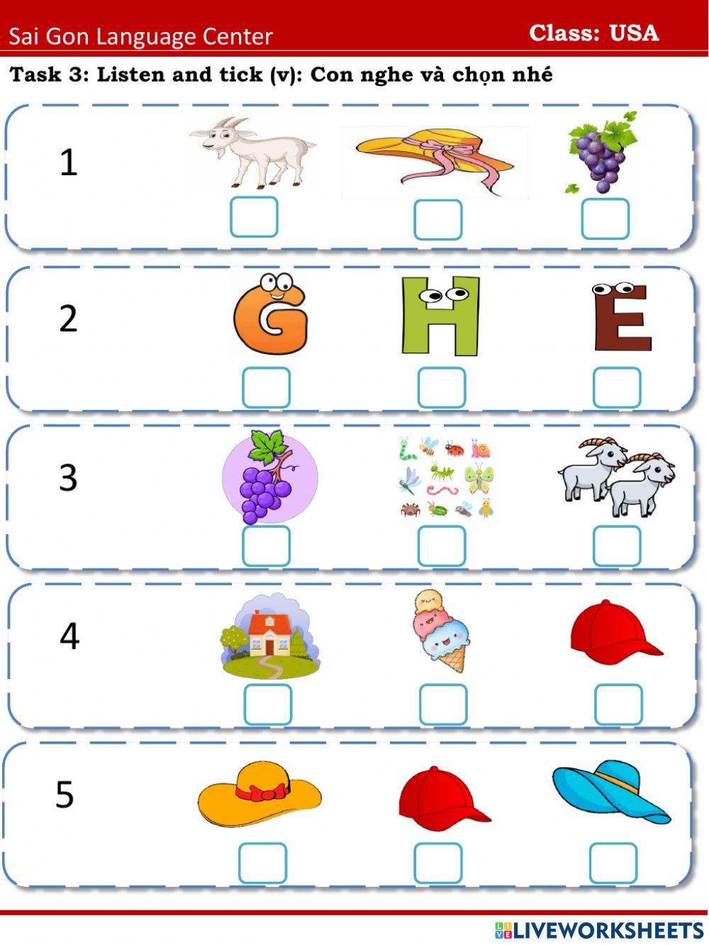 Usa letter g,h 26.05