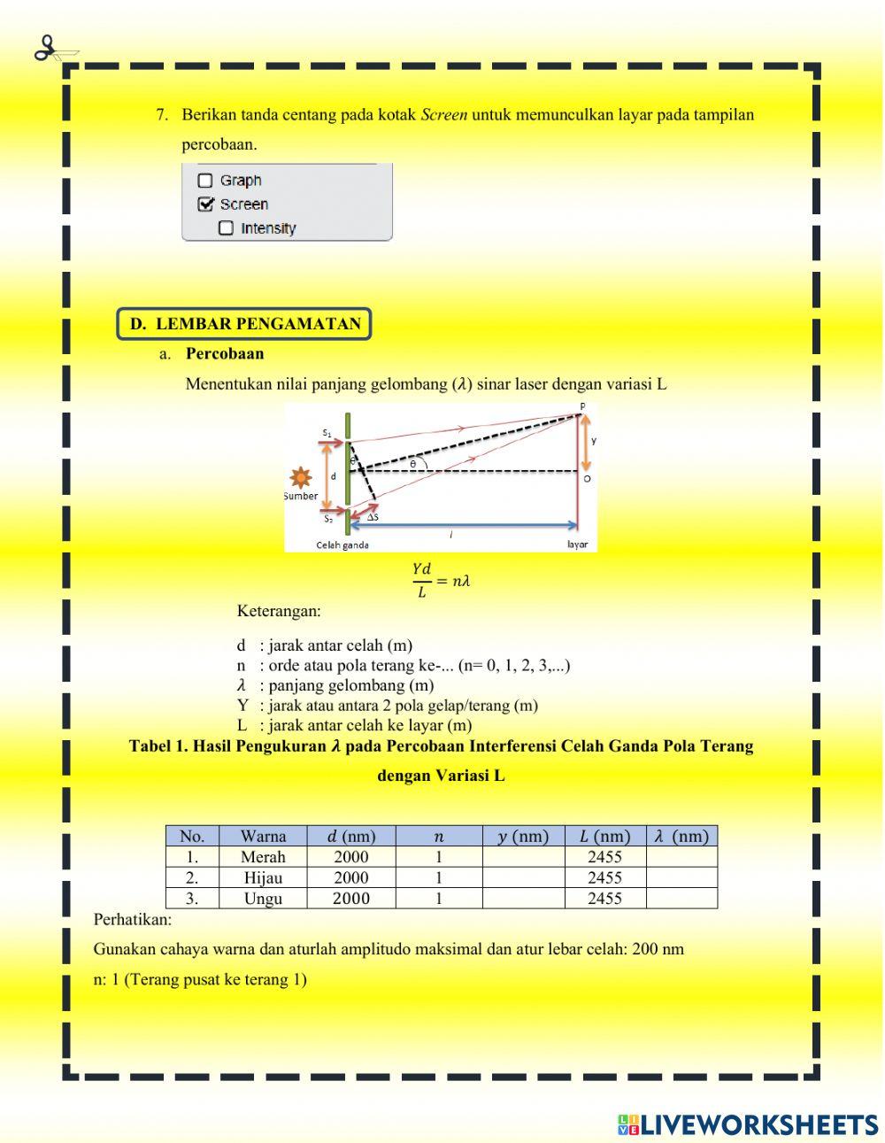 LKPD Gelombang Cahaya-Interferensi