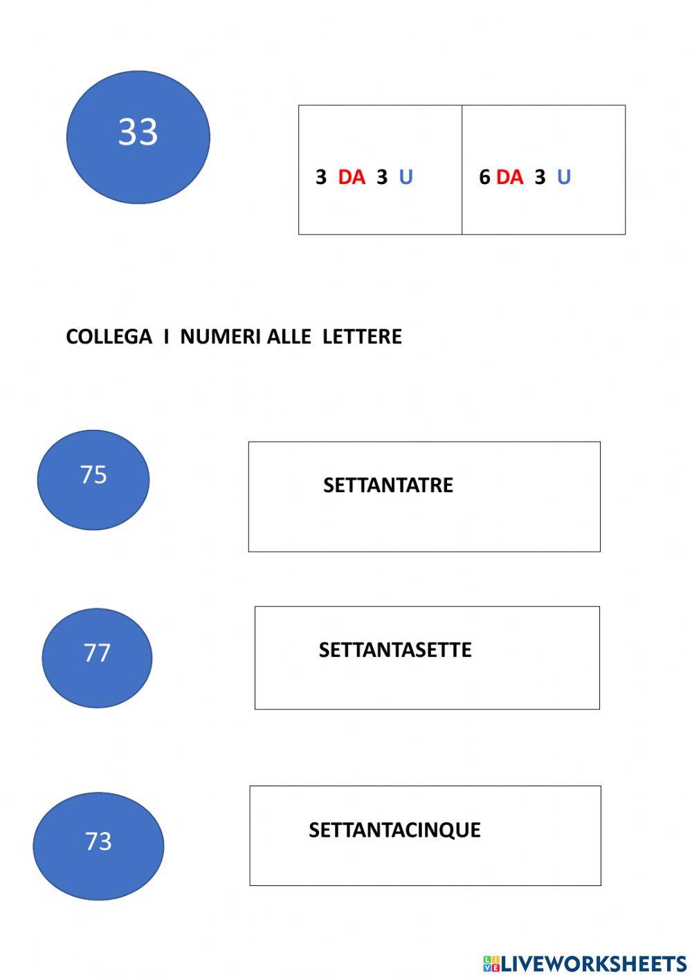 Inserisci i numeri mancanti