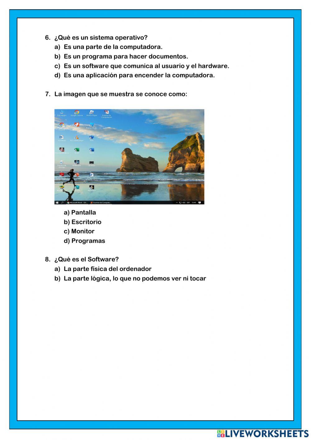 Examen de computación