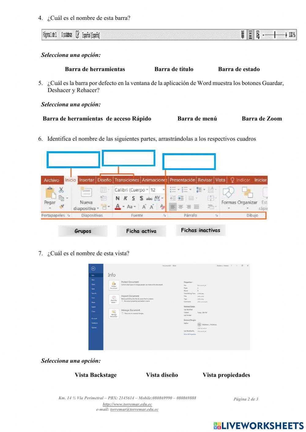 Leccion partes de Word