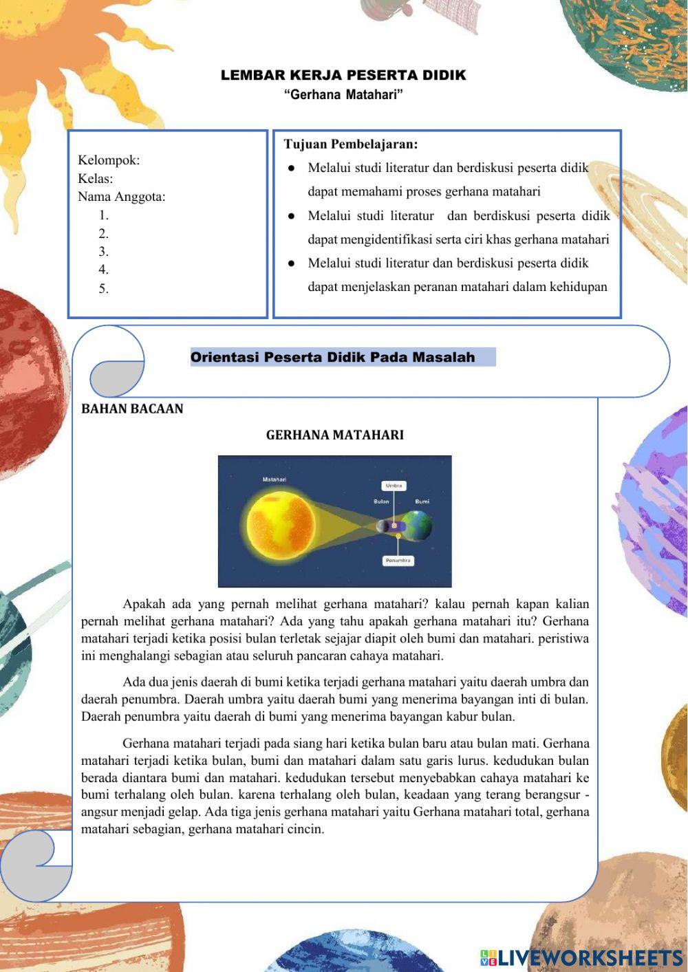 Lkpd gerhana matahari
