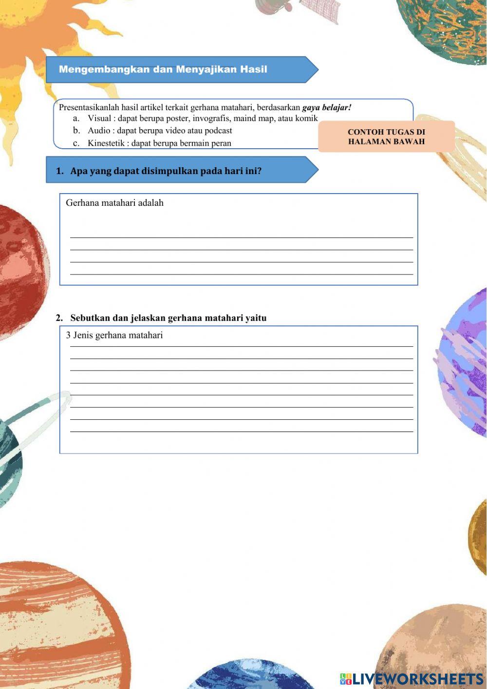 Lkpd gerhana matahari