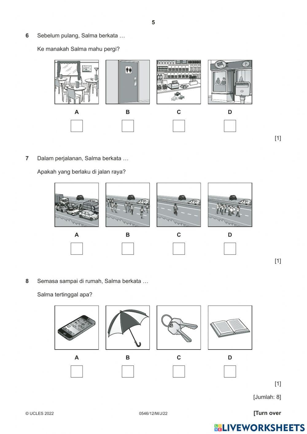 Listening paper 2022