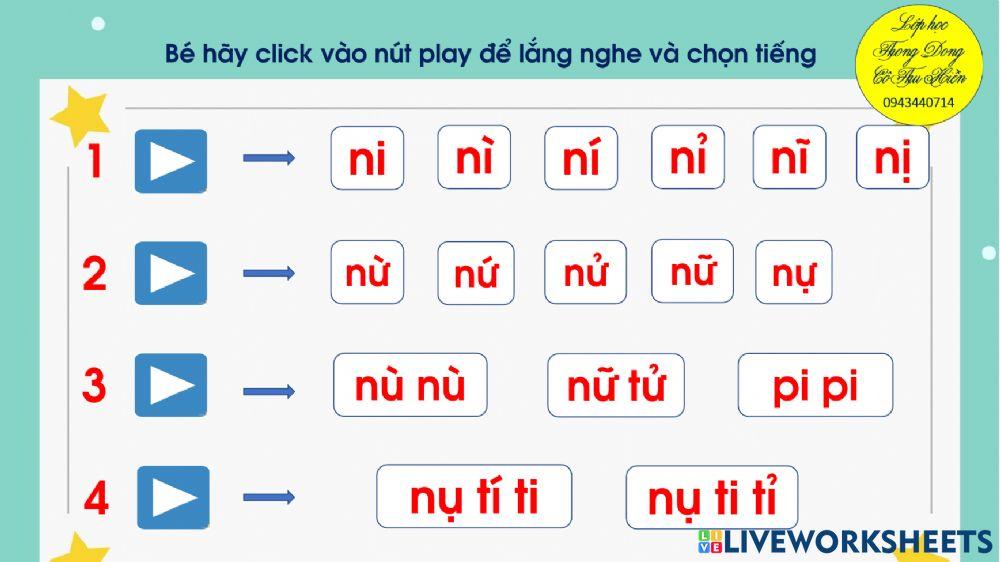 Ôn tập ghép vần