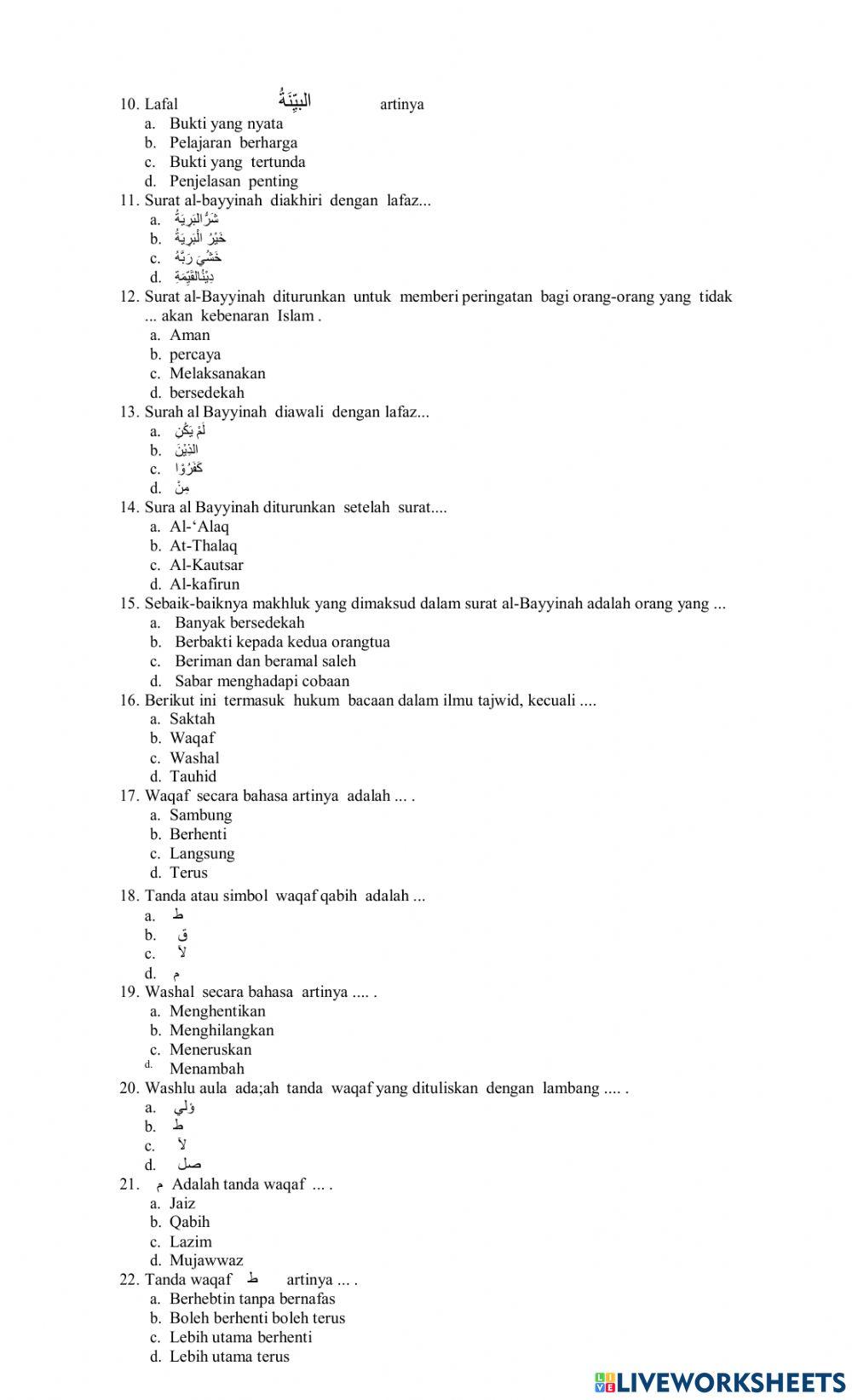Soal pat qh kelas5 2023