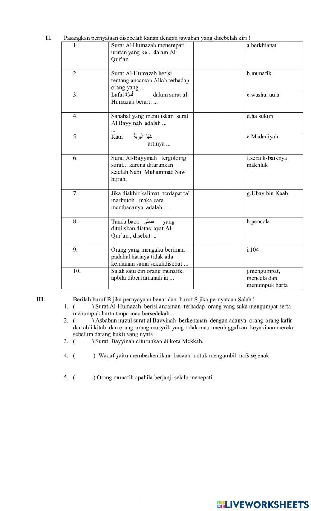 Soal pat qh kelas5 2023