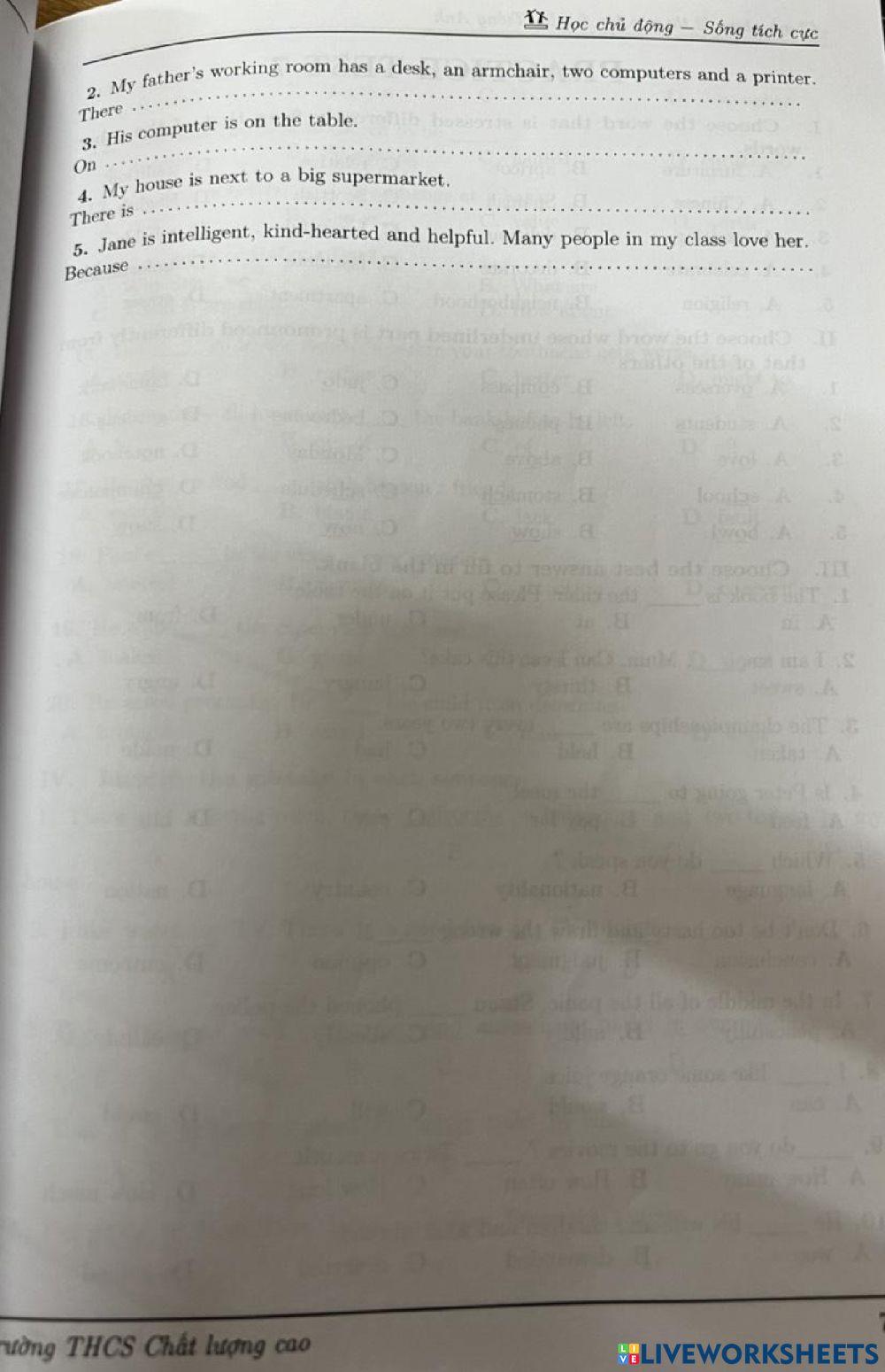 Second high school entrance test