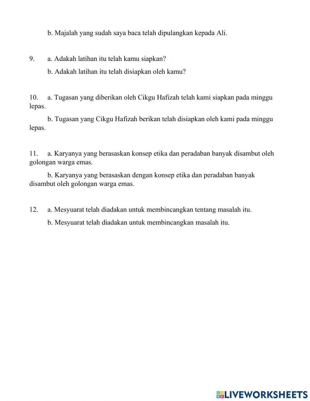 Kasalahan Frasa Kerja