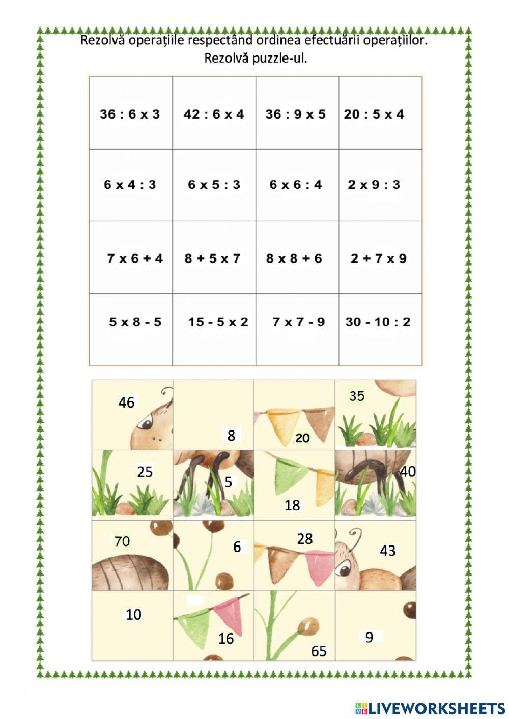 Înmulțirea numerelor 0 - 100