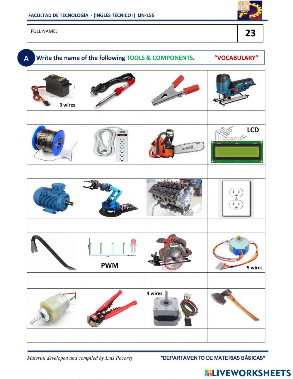 Vocabulary Tools Vocabulary Tools