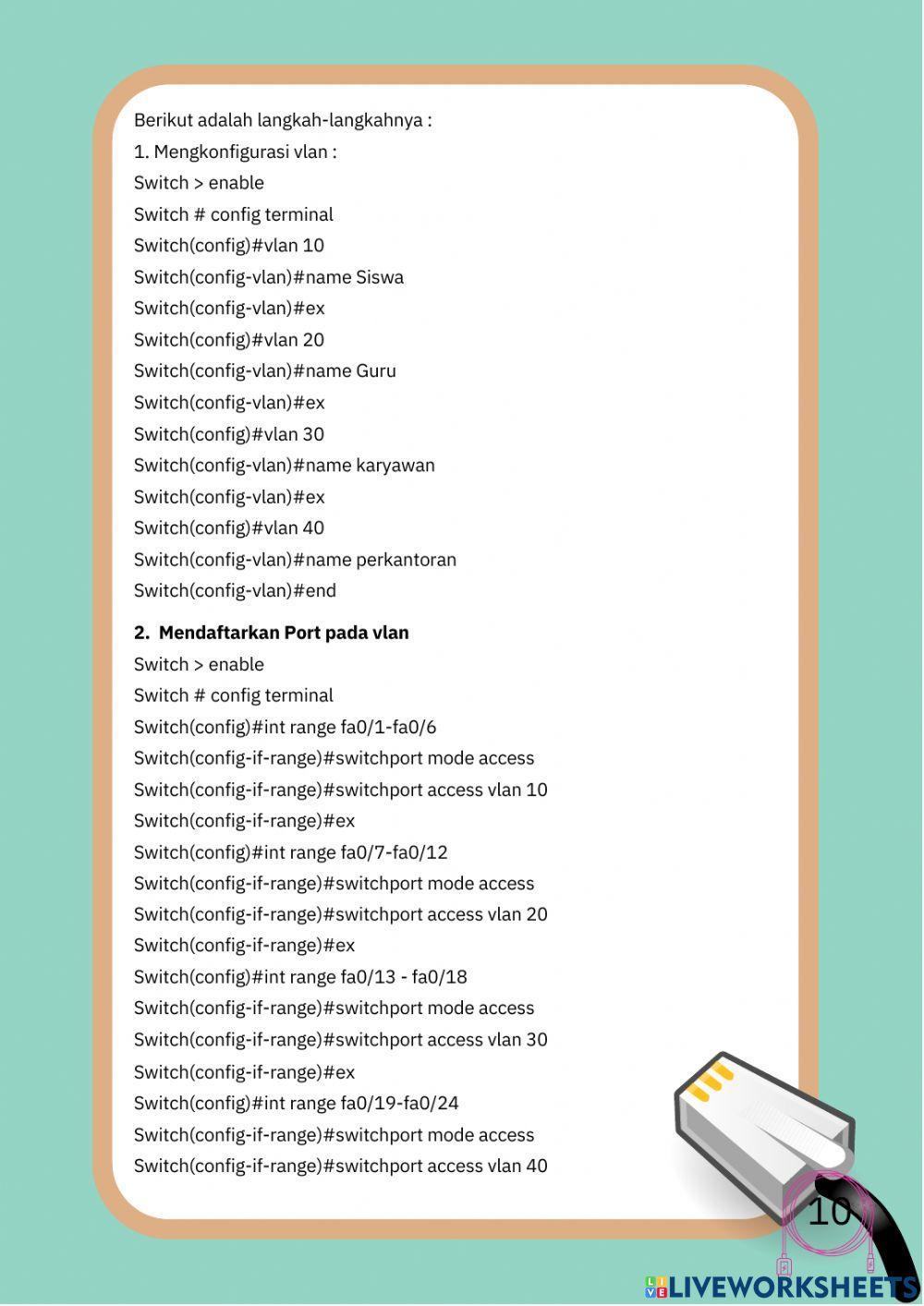 E-Modul PKPJ : Konfigurasi VLAN Part 2