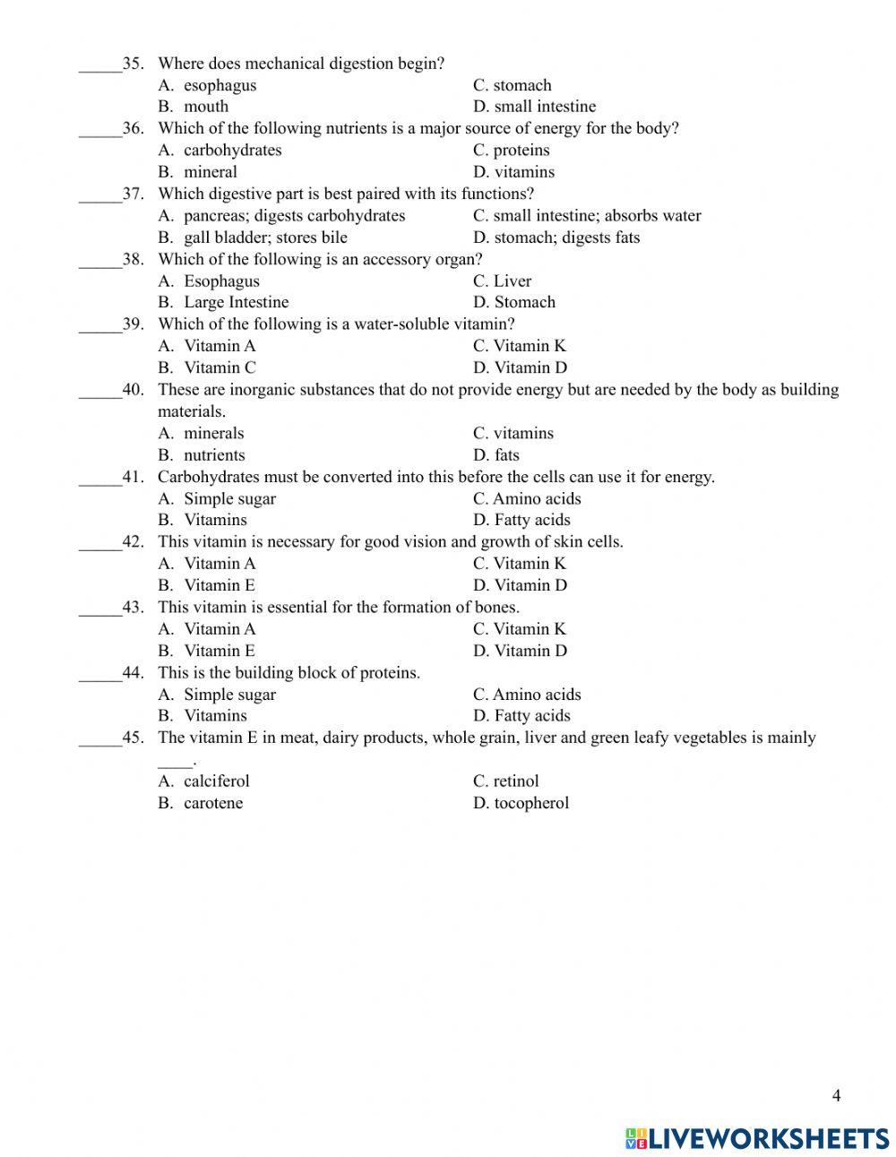 Science Reviewer on Digestive System