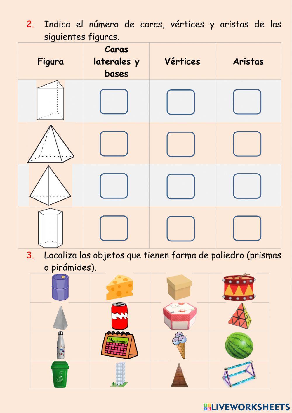 Poliedros: prismas y pirámides